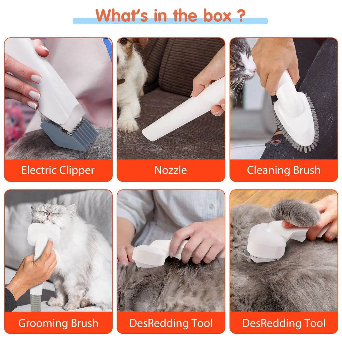 Pet Grooming Kit - 6 In 1